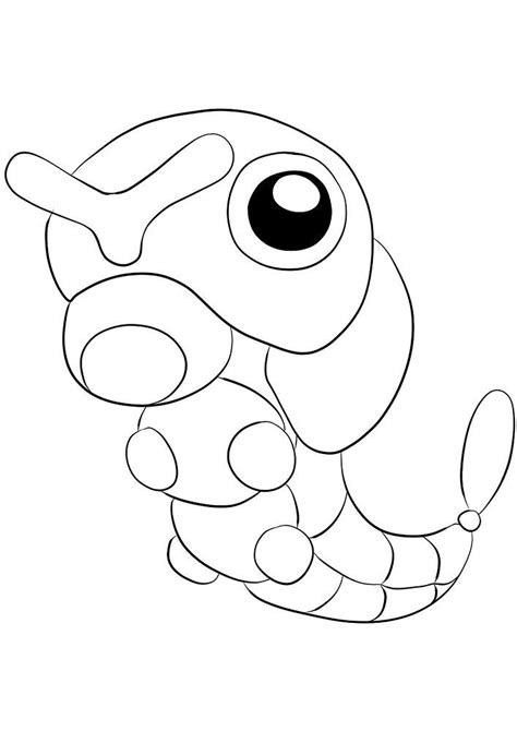 caterpie coloring pages