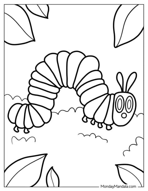 caterpillar coloring page pdf