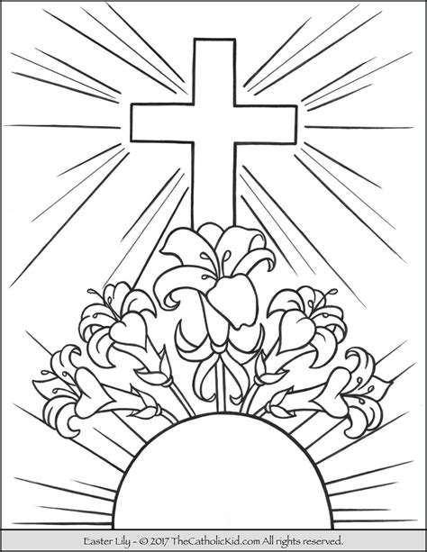 catholic easter coloring pages