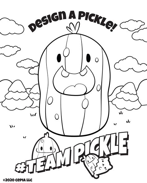 cats vs pickles coloring pages