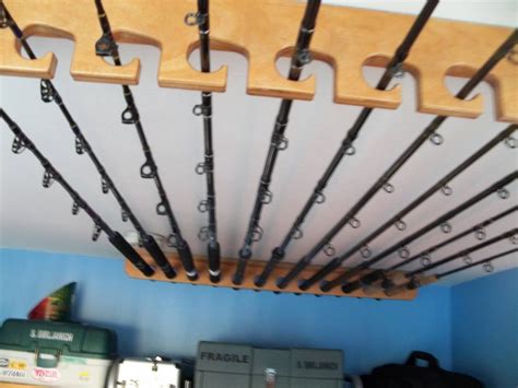 Ceiling-Mounted Fishing Rod Holders