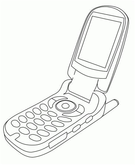 cellphone coloring pages