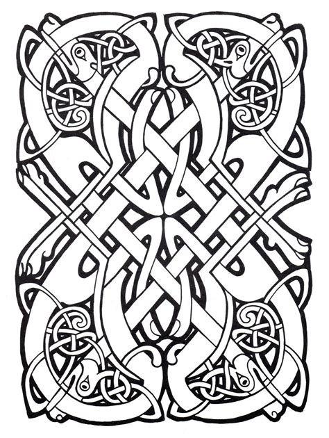 celtic coloring pages free printable