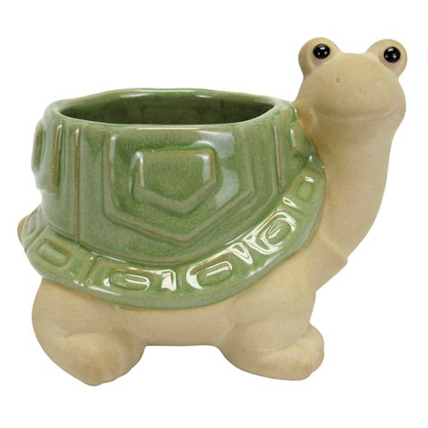ceramic turtle planter