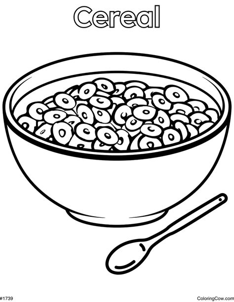 cereal coloring pages