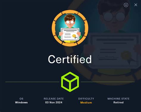Certified Walkthrough Htb