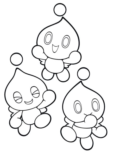 chao coloring pages