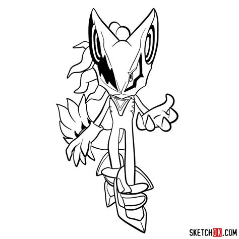 chaos sonic coloring pages