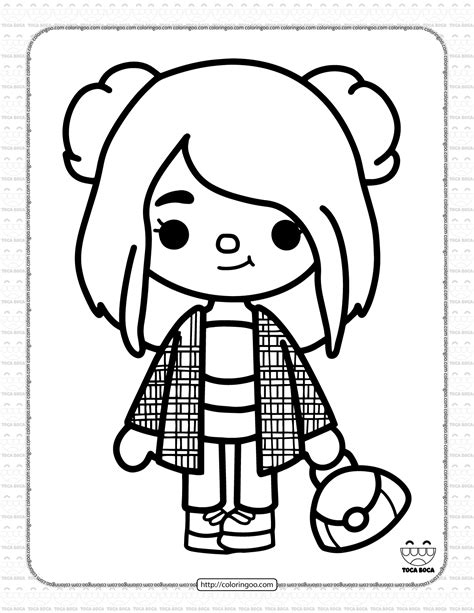 character toca boca coloring pages