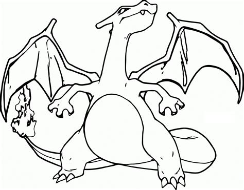 charizard gx coloring page