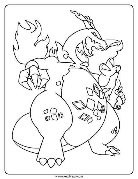 charizard vmax coloring