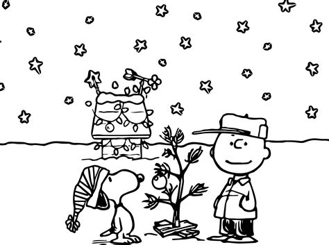 charlie brown coloring pages christmas