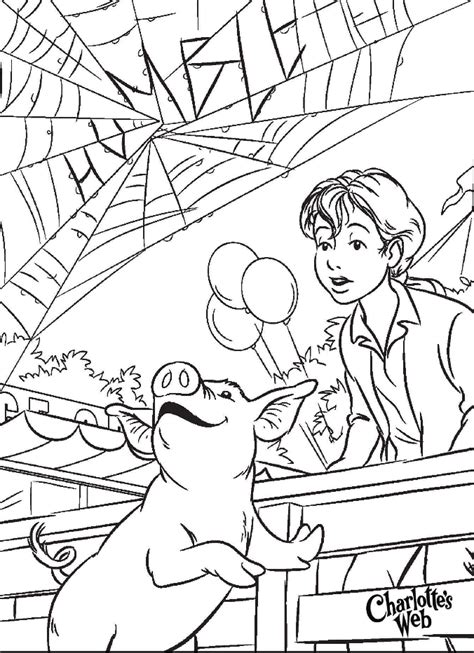 charlotte's web coloring pages pdf