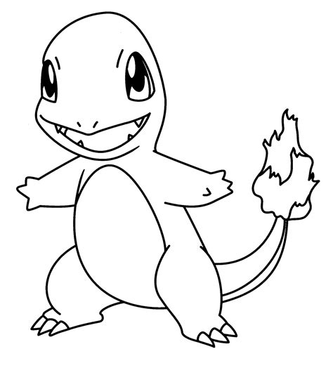 charmander pokemon coloring pages