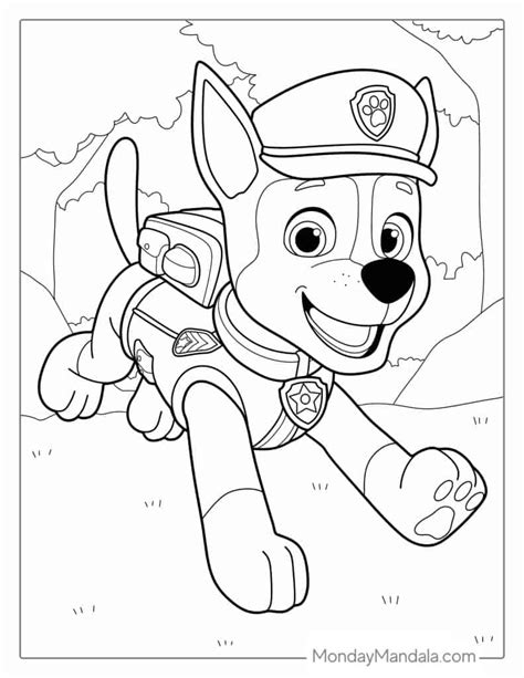 chase coloring page