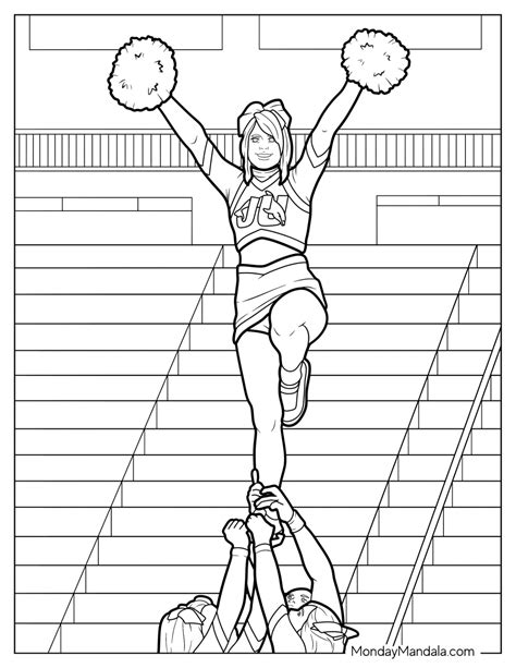 cheer coloring pages