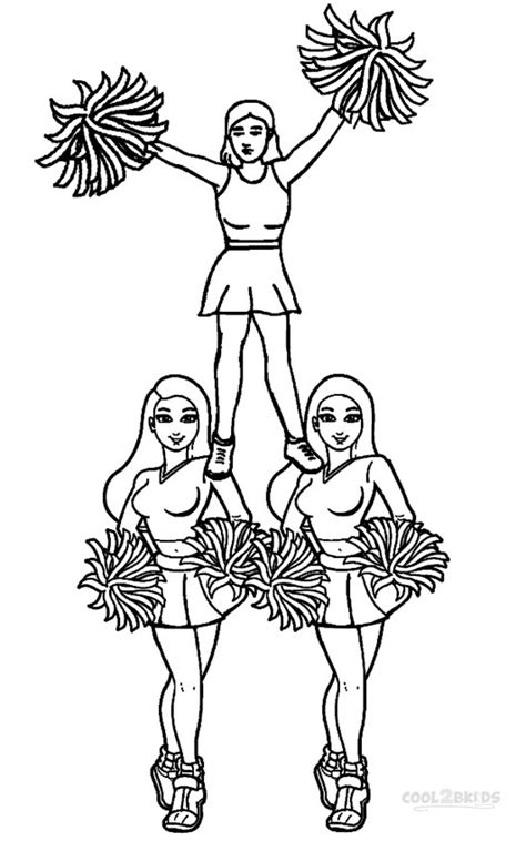 cheerleader printable coloring pages