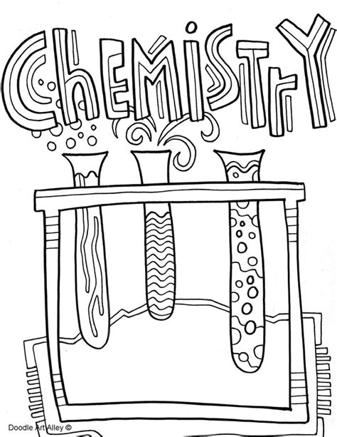chemistry coloring pages