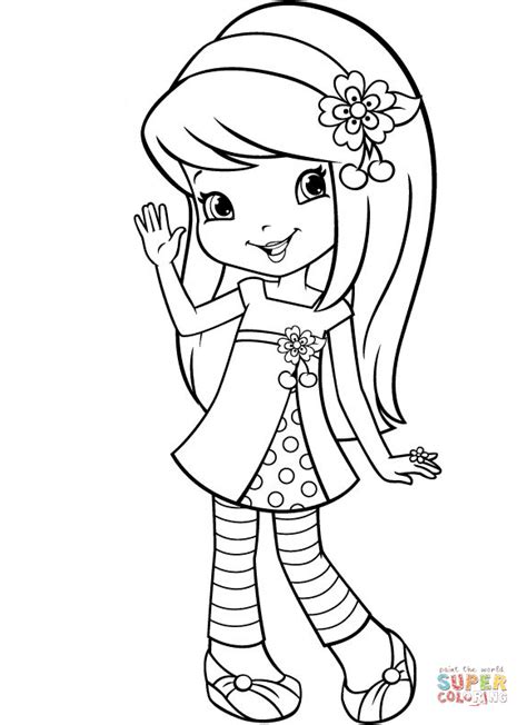 cherry jam strawberry shortcake coloring pages