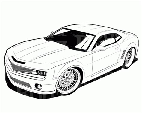 chevrolet camaro coloring pages
