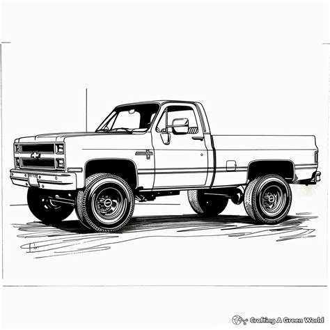 chevy truck coloring pages