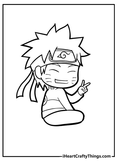 chibi naruto coloring pages