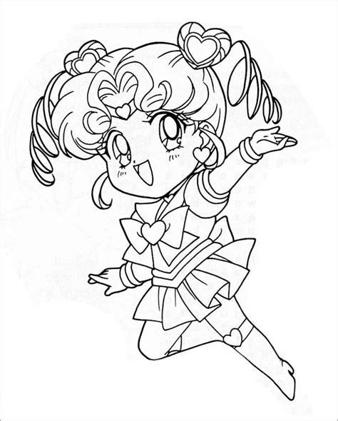 chibi sailor moon coloring pages