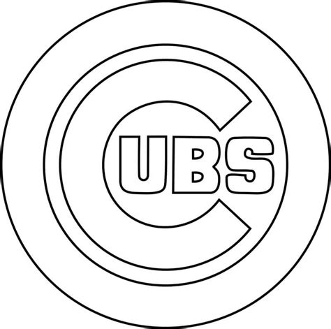 chicago cubs coloring pages