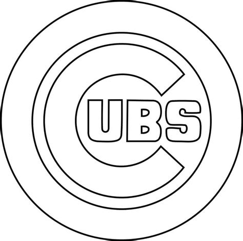 chicago cubs coloring pages