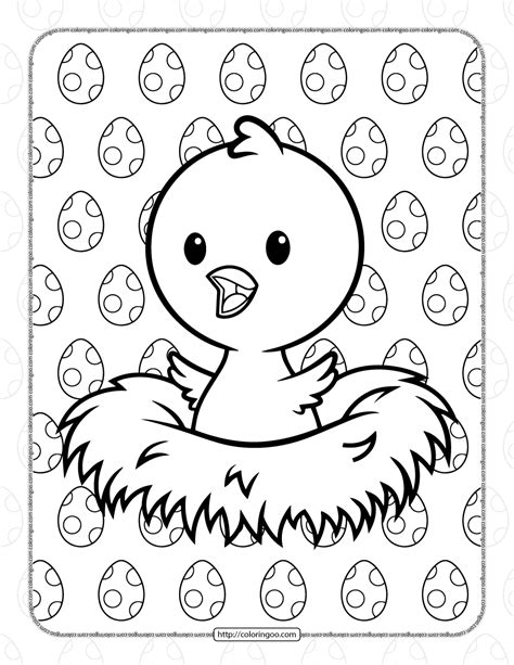 chick coloring pages