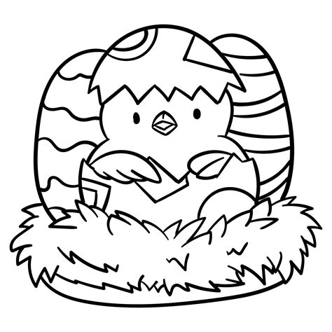 chick easter coloring pages