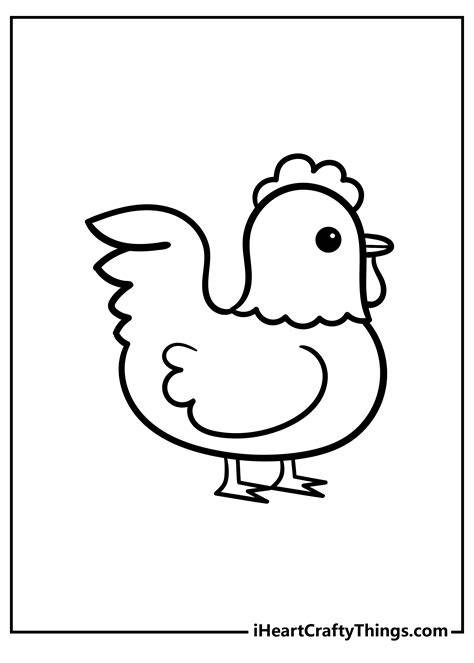 chicken coloring pages printable