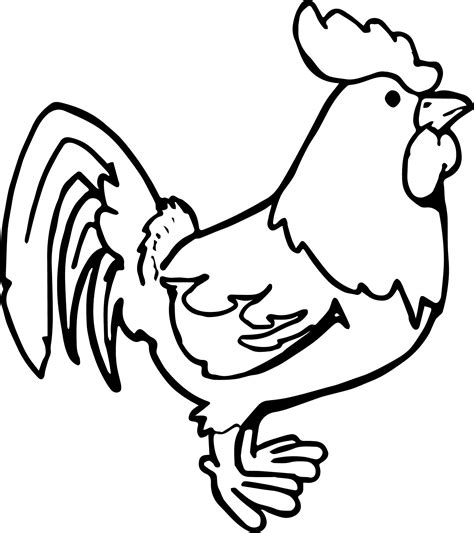 chicken colouring pages