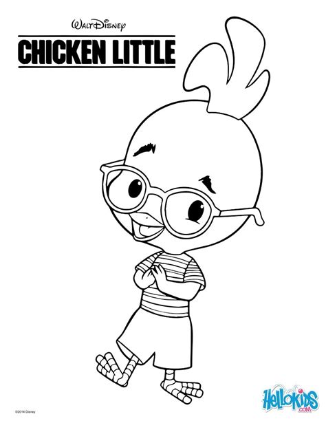 chicken little coloring pages