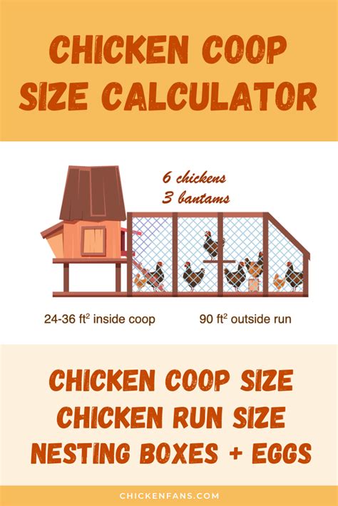 chicken run size calculator