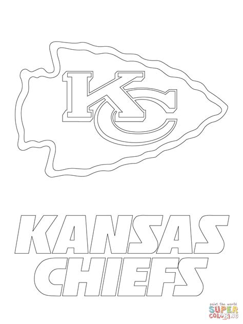 chiefs logo coloring pages