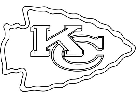 chiefs logo coloring pages