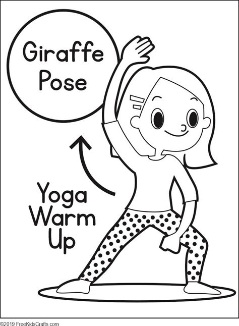 children's yoga coloring pages