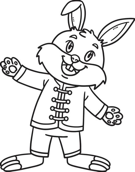 chinese rabbit coloring pages