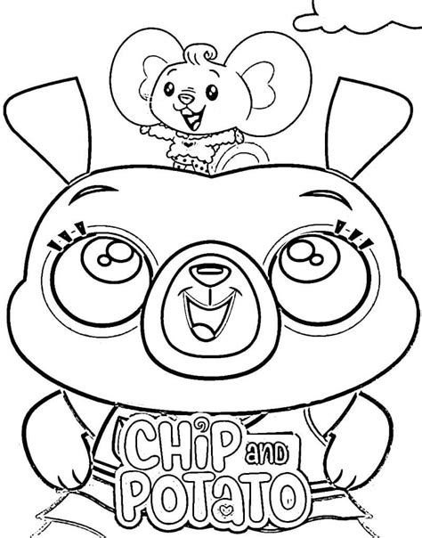 chip and potato coloring pages printable