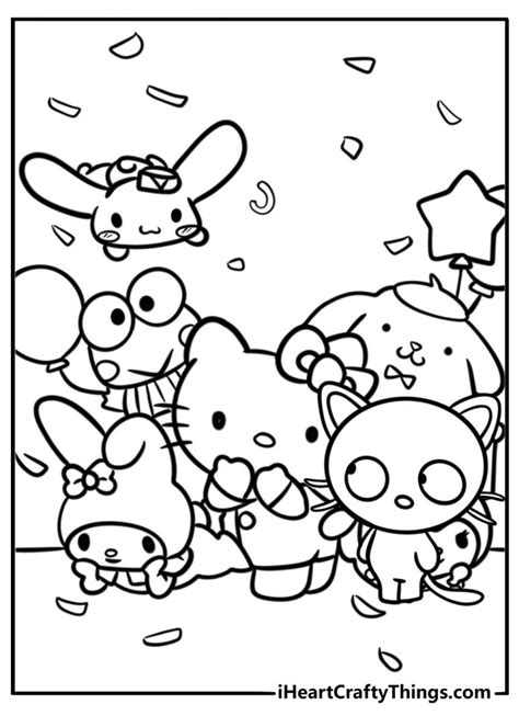 chococat sanrio coloring pages