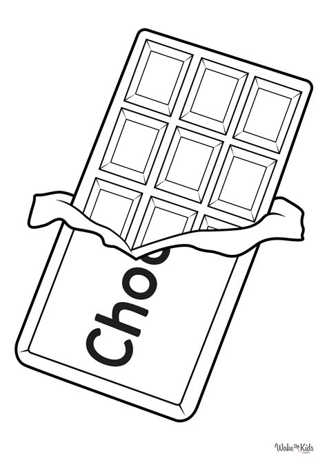 chocolate coloring pages