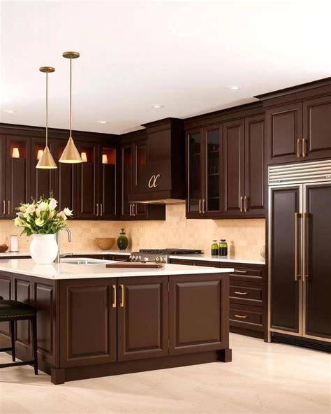 chocolate kitchen cabinets
