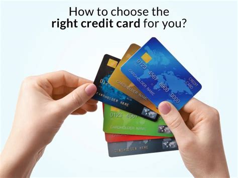 choose the right credit card
