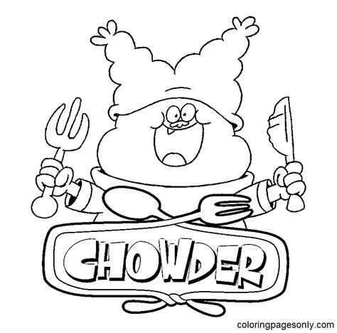 chowder coloring pages