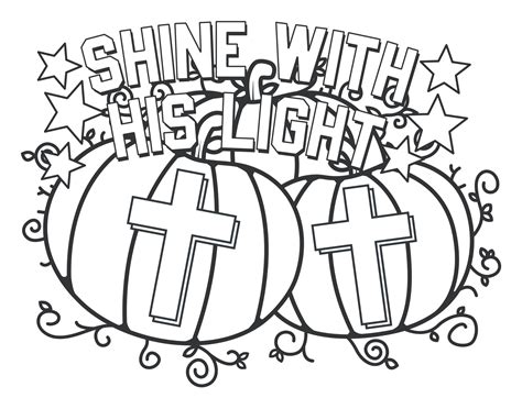 christian pumpkin coloring pages