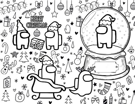 christmas among us coloring pages