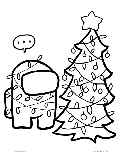 christmas among us coloring pages