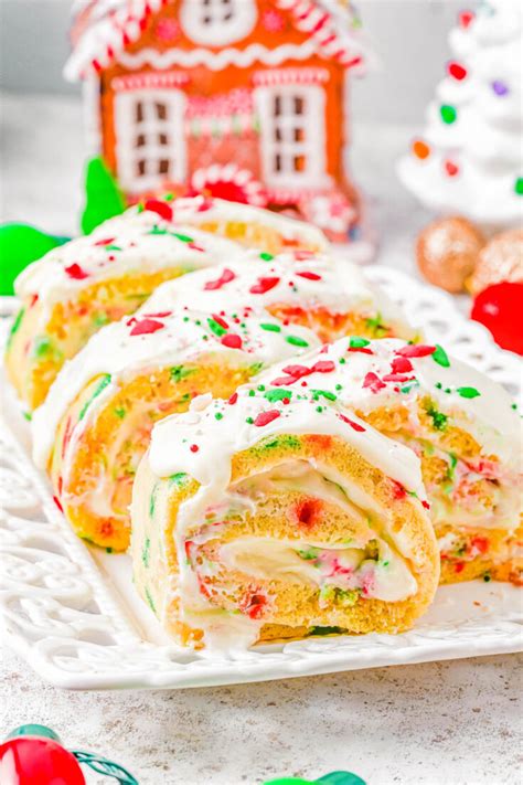 christmas cake rolls