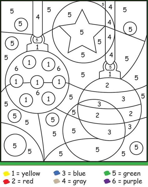 christmas color by number pdf
